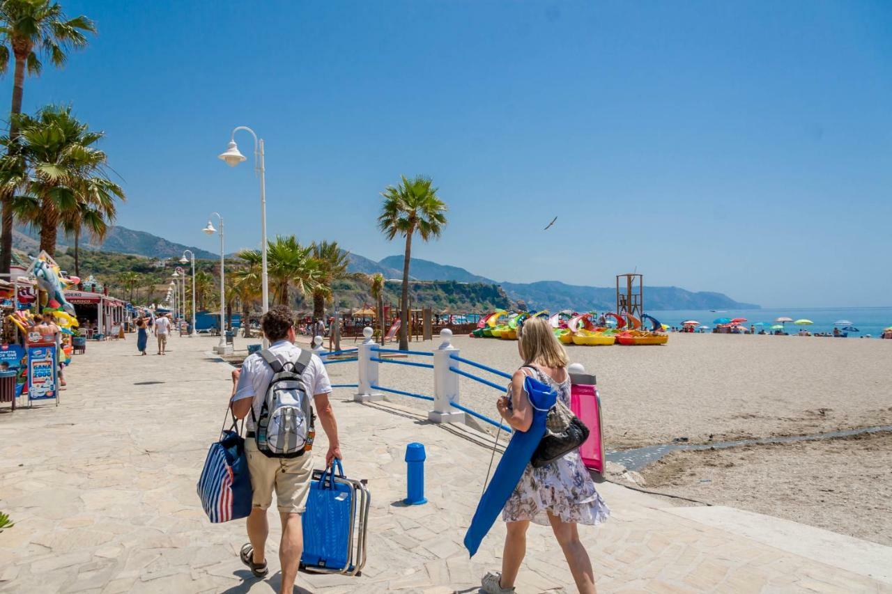 Ferienwohnung Burriana Playa Ibnsadi Nerja Exterior foto